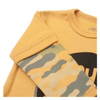 New Baby With Love Long Sleeve Baby Bodysuit Mustard, size 74 (6-9m)