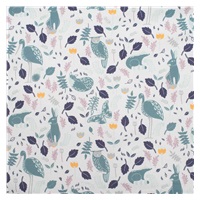 Baby blanket with filling New Baby Waffle pink rabbits 80x102 cm