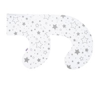 C-shaped nursing pillow cover New Baby Stars grey