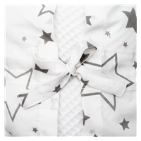 Classic Lace-up Wrap New Baby Waffle White Stars Grey