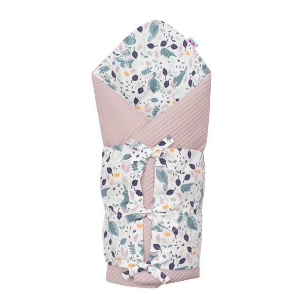 Classic lace-up wrap New Baby Waffle pink rabbits