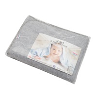 Baby fleece blanket New Baby 100x75 grey stars