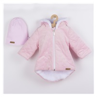 Zimní kojenecký kabátek s čepičkou Nicol Kids Winter růžový