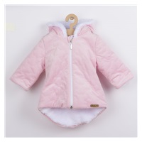 Zimní kojenecký kabátek s čepičkou Nicol Kids Winter růžový