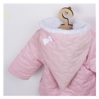 Zimní kojenecký kabátek s čepičkou Nicol Kids Winter růžový