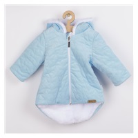Winter baby coat with cap Nicol Kids Winter blue, size 74 (6-9m)