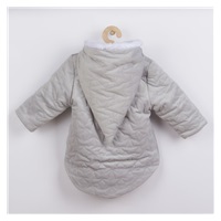 Winter baby coat with cap Nicol Kids Winter grey, size 56 (0-3m)