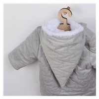 Winter baby coat with cap Nicol Kids Winter grey, size 74 (6-9m)