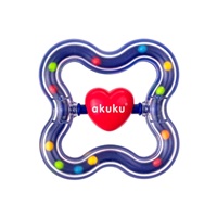 Rattle with heart Akuku blue
