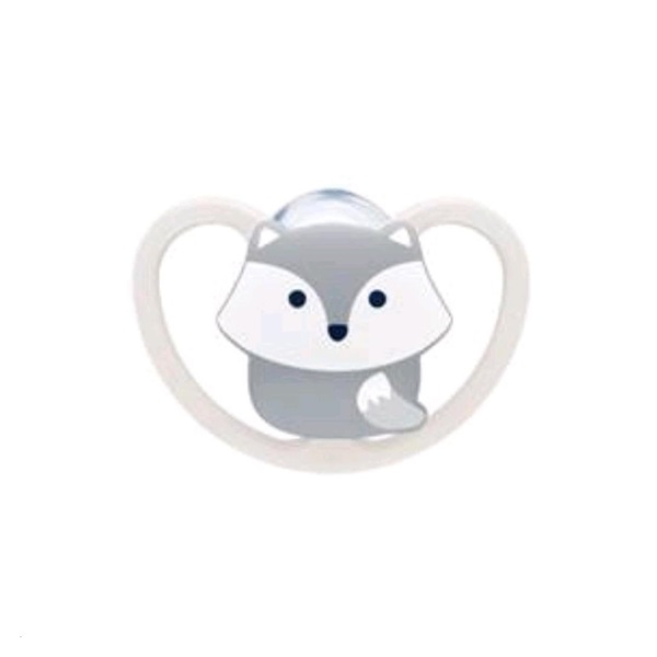 Space NUK 0-6m fox pacifier, size 0-6 m