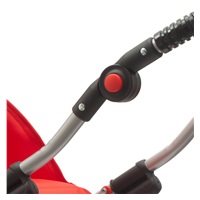 Baby Retro Stroller for dolls 2in1 New Baby Annie red with hearts