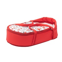Baby Retro Stroller for dolls 2in1 New Baby Annie red with hearts