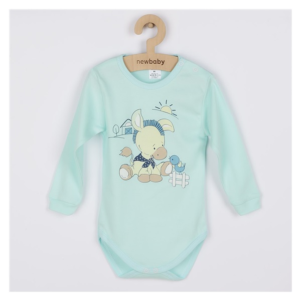Baby body New Baby Donkey turquoise, size 50
