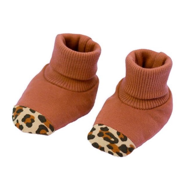 Baby cotton slippers Nicol Mia, size 62 (3-6m)