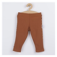Baby cotton leggings Nicol Mia brown, size 80 (9-12m)