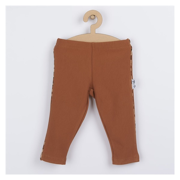 Baby cotton leggings Nicol Mia brown, size 80 (9-12m)