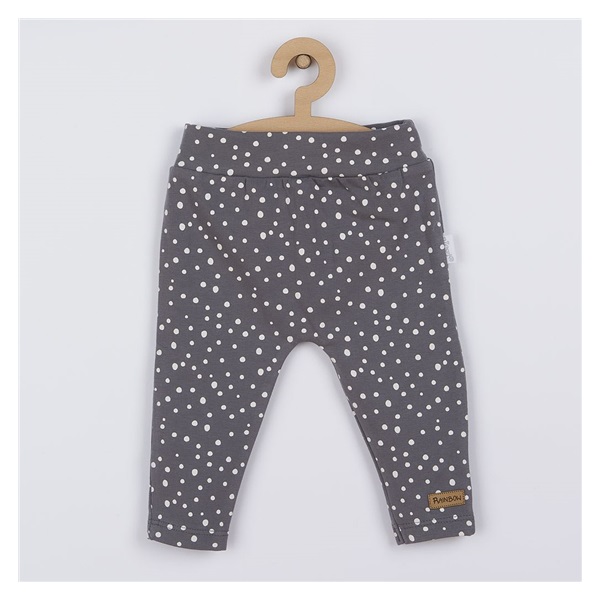 Baby cotton sweatpants Nicol Rainbow grey, size 56 (0-3m)
