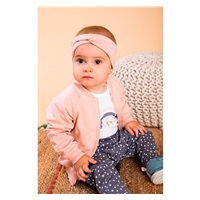 Baby cotton sweatpants Nicol Rainbow grey, size 56 (0-3m)