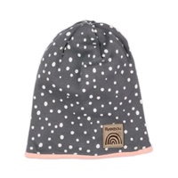 Baby cotton cap Nicol Rainbow grey, size 92/98