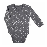 Baby long sleeve body Nicol Rainbow grey, size 68 (4-6m)