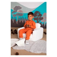 Baby cotton sweatpants Nicol Fox Club orange, size 56 (0-3m)
