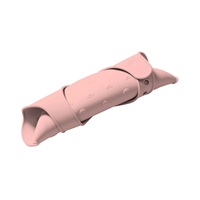 Adjustable silicone bib with pocket Baby Ono pink