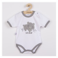 New Baby Cute Bear Short Sleeve Cotton Baby Bodysuit, size 68 (4-6m)