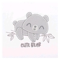 New Baby Cute Bear Short Sleeve Cotton Baby Bodysuit, size 68 (4-6m)