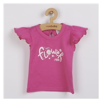 New Baby Happy Flower 2-Piece Cotton Infant Set Dark Pink, size 86 (12-18m)