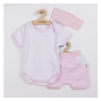 3-Piece Summer Cotton Set New Baby Perfect Summer Light Pink, size 62 (3-6m)