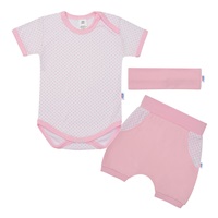 3-Piece Summer Cotton Set New Baby Perfect Summer Light Pink, size 86 (12-18m)