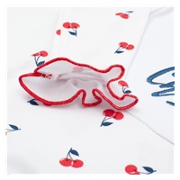 New Baby Cherry Long Sleeve Cotton Baby Bodysuit, size 62 (3-6m)