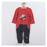Koala Birdy baby cotton jumpsuit dark pink, size 74 (6-9m)