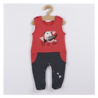3-Piece Cotton Baby Set Koala Birdy Dark Pink, size 68 (4-6m)