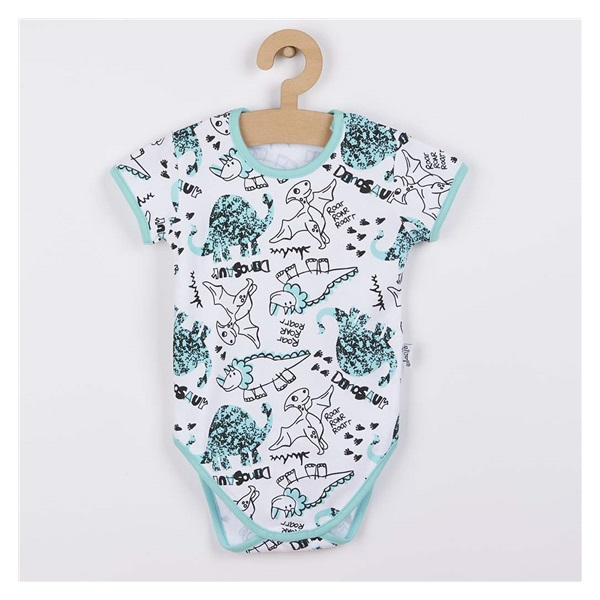 Baby Cotton Short Sleeve Body Nicol Dinosaur, size 86 (12-18m)