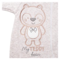 Baby Suede Jumpsuit with Hood New Baby Sweetheart Beige, size 56 (0-3m)