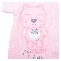 Baby Suede Jumpsuit with Hood New Baby Sweetheart Pink, size 74 (6-9m)