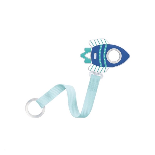 NUK blue pacifier ribbon
