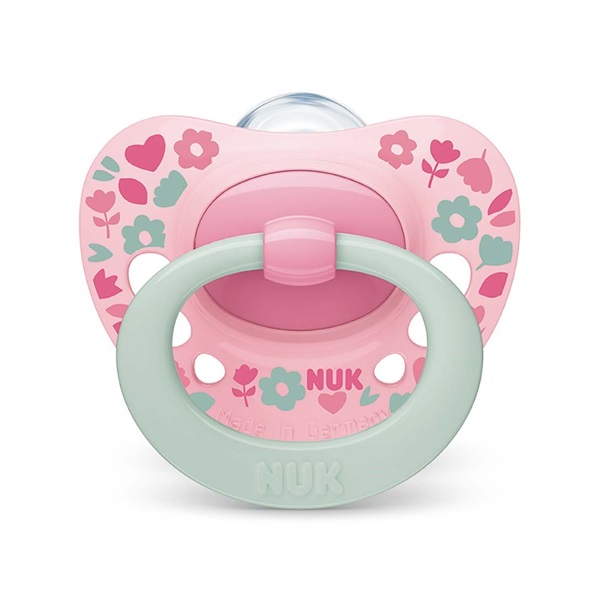 NUK Classic Signature Soother 18-36m pink, size 18-36 m