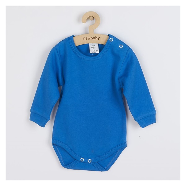 Kojenecké body s dlouhým rukávem New Baby modré
