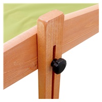 Children‘s wooden sandpit with canopy NEW BABY 120x120 cm green