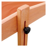 Children‘s wooden sandpit with canopy NEW BABY 120x120 cm orange