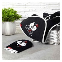 Baby bamboo hooded towel BabyOno black