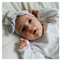 3-Piece Cotton Infant Set New Baby Kiddy White and Pink, size 68 (4-6m)