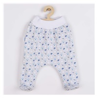 3-Piece Cotton Infant Set New Baby Kiddy White and Blue, size 62 (3-6m)