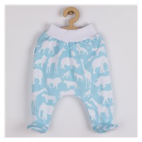 3-Piece Cotton Infant Set New Baby Kiddy White and Turquoise, size 68 (4-6m)