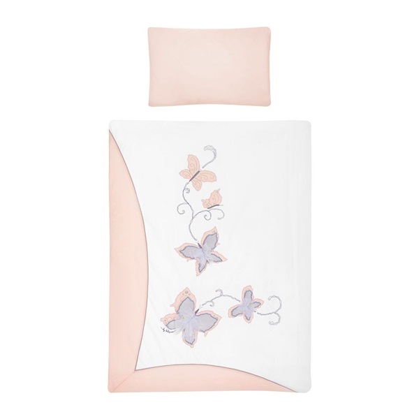 3-piece bedding Belisima Butterfly 90/120 pink