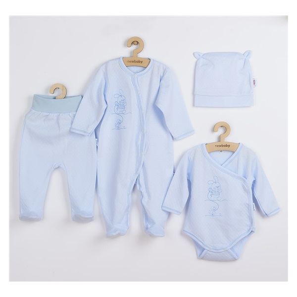 New Baby Good Friends Blue Cotton Baby Kit, size 56 (0-3m)