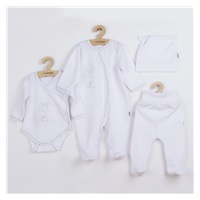 New Baby Good Friends White Cotton Baby Kit, size 50