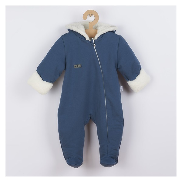 Winter infant jumpsuit Nicol Dolphin, size 56 (0-3m)